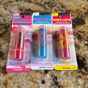 Maybelline Baby Lips Lip Balm Bundle NEW IN BOX